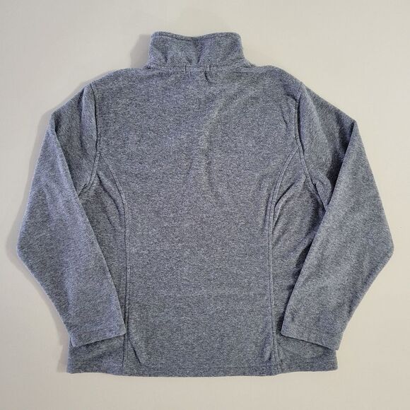 Lands' End Women’s Gray Fleece Quarter Zip Pullover Sweatshirt Jacket - Picture 15 of 16